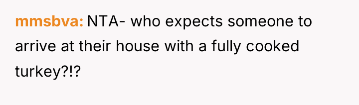 mmsbva NTA- who expects someone to arrive at their house...