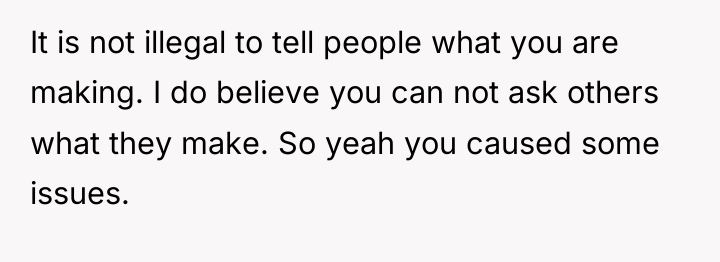 It is not illegal to tell people what you are...