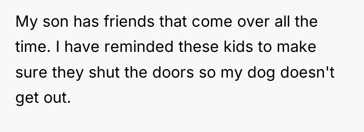 My son has friends that come over all the time....