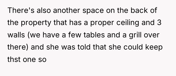 There's also another space on the back of the property...