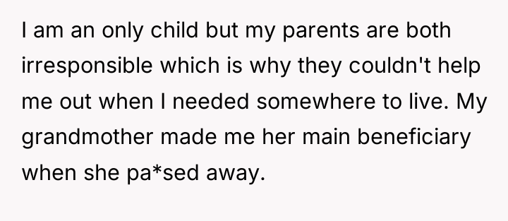 I am an only child but my parents are both...