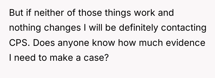 But if neither of those things work and nothing changes...