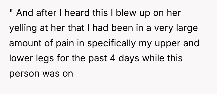" And after I heard this I blew up on...