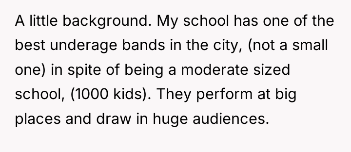 A little background. My school has one of the best...