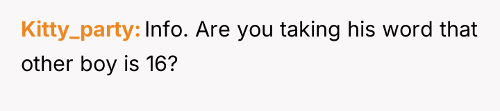 Kitty_party Info. Are you taking his word that other boy...
