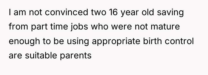 I am not convinced two 16 year old saving from...