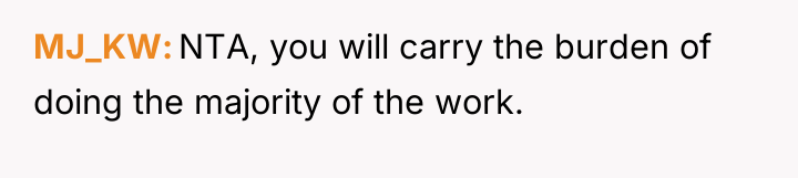 MJ_KW NTA, you will carry the burden of doing the...