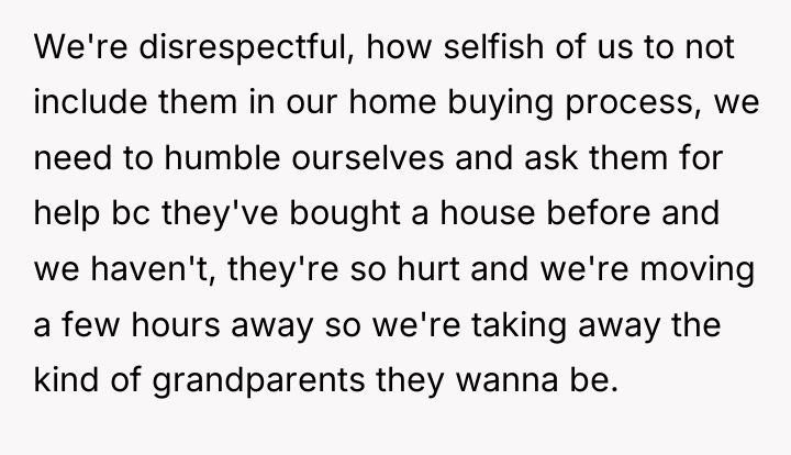 We're disrespectful, how selfish of us to not include them...