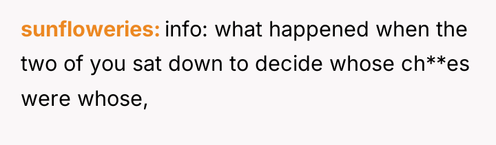 sunfloweries info: what happened when the two of you sat...