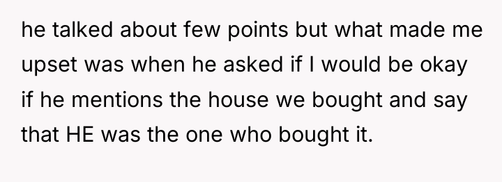 he talked about few points but what made me upset...
