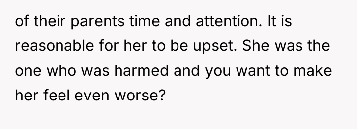 of their parents time and attention. It is reasonable for...