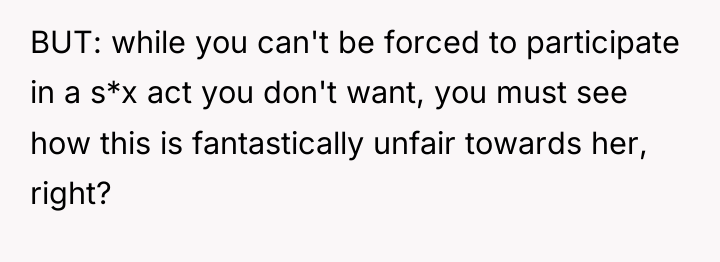 BUT: while you can't be forced to participate in a...