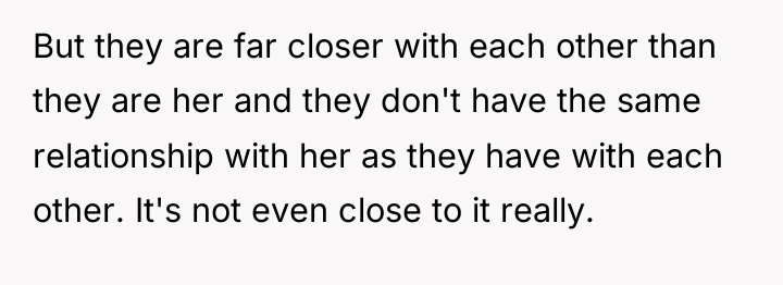 But they are far closer with each other than they...