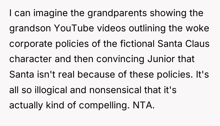 I can imagine the grandparents showing the grandson YouTube videos...