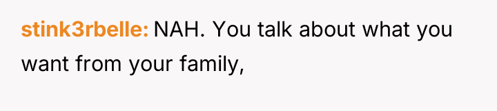stink3rbelle NAH. You talk about what you want from your...