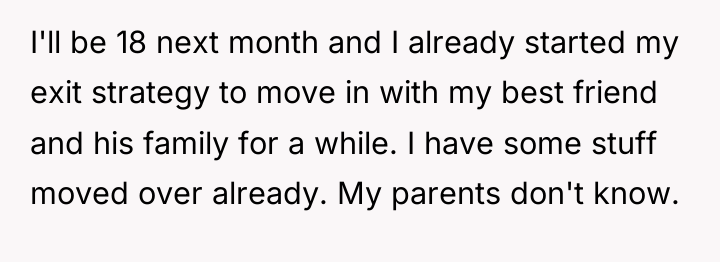 I'll be 18 next month and I already started my...