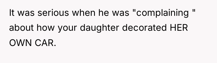 It was serious when he was "complaining " about how...