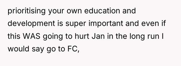prioritising your own education and development is super important and...