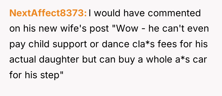 NextAffect8373 I would have commented on his new wife's post...