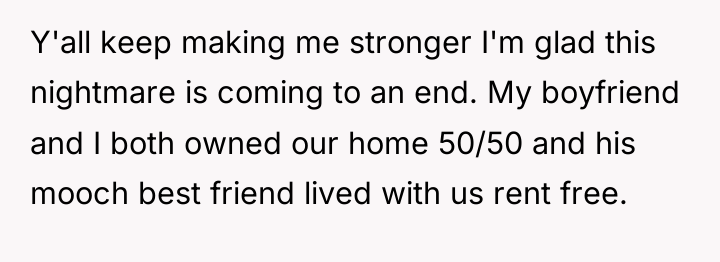 Y'all keep making me stronger I'm glad this nightmare is...