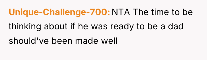 Unique-Challenge-700 NTA The time to be thinking about if he...