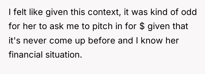 I felt like given this context, it was kind of...