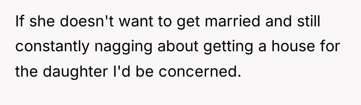 If she doesn't want to get married and still constantly...