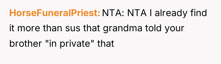 HorseFuneralPriest NTA: NTA I already find it more than sus...