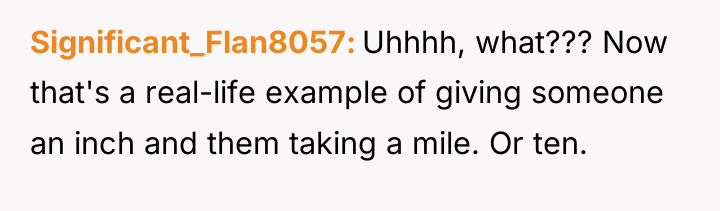 Significant_Flan8057 Uhhhh, what??? Now that's a real-life example of giving...