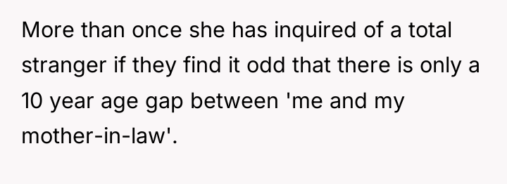 More than once she has inquired of a total stranger...