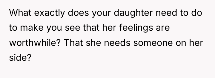 What exactly does your daughter need to do to make...