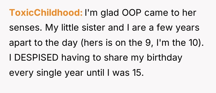ToxicChildhood I'm glad OOP came to her senses. My little...