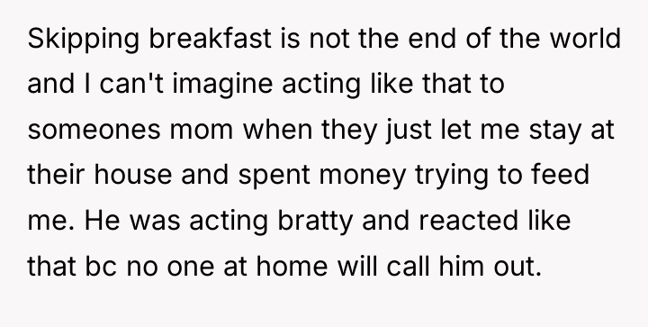 Skipping breakfast is not the end of the world and...