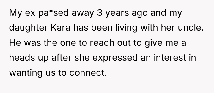My ex pa*sed away 3 years ago and my daughter...
