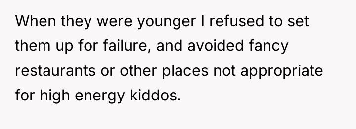 When they were younger I refused to set them up...