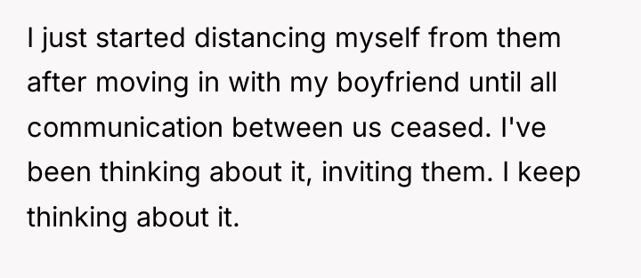 I just started distancing myself from them after moving in...