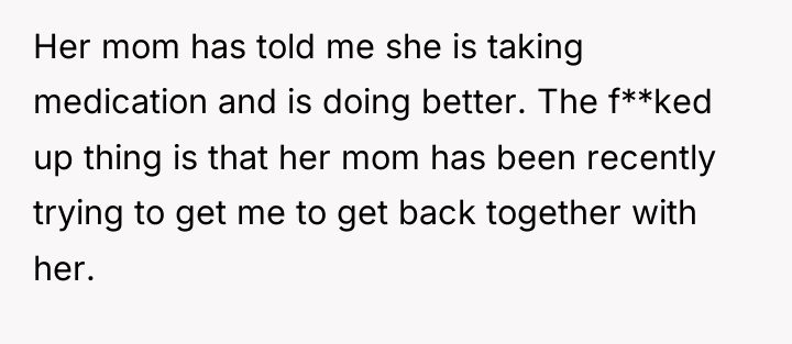 Her mom has told me she is taking medication and...