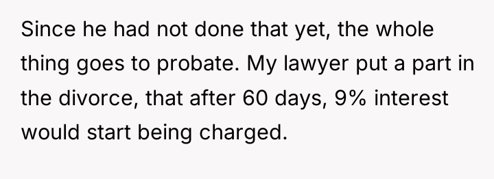 Since he had not done that yet, the whole thing...