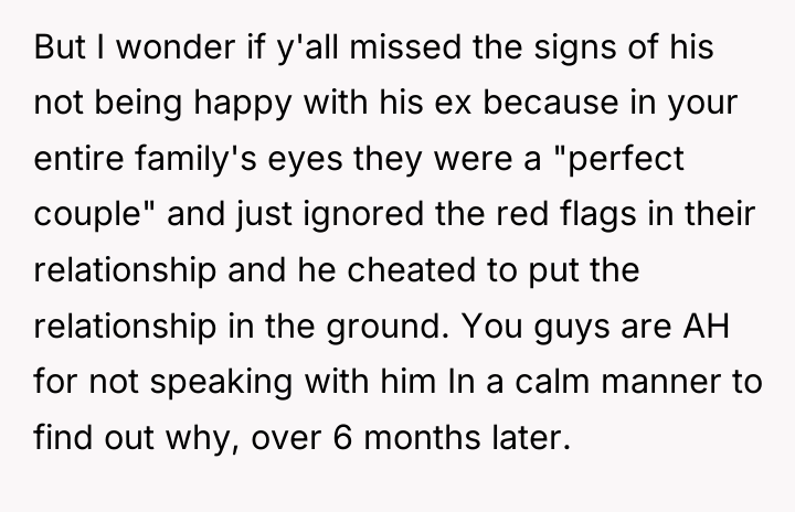 But I wonder if y'all missed the signs of his...