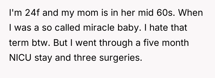 I'm 24f and my mom is in her mid 60s....