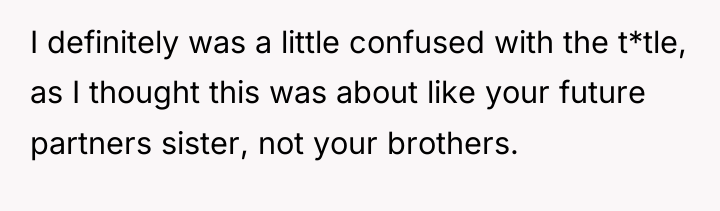 I definitely was a little confused with the t*tle, as...