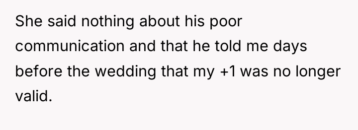 She said nothing about his poor communication and that he...