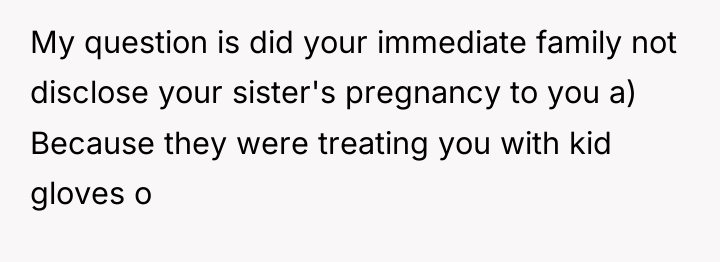 My question is did your immediate family not disclose your...