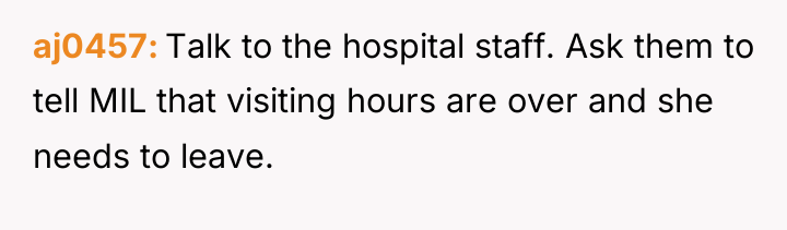 aj0457 Talk to the hospital staff. Ask them to tell...