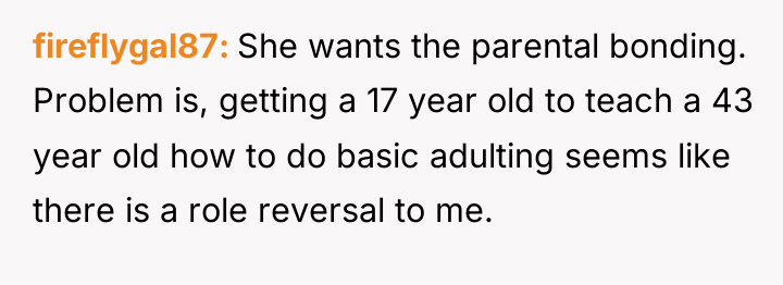 fireflygal87 She wants the parental bonding. Problem is, getting a...