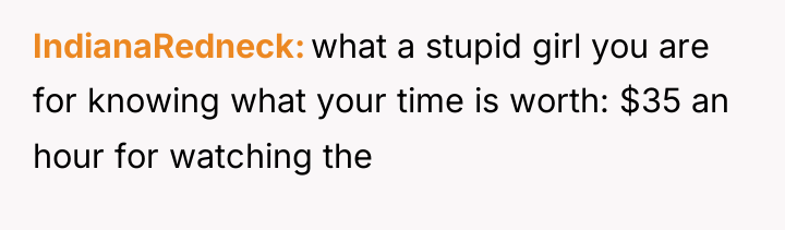 IndianaRedneck what a stupid girl you are for knowing what...