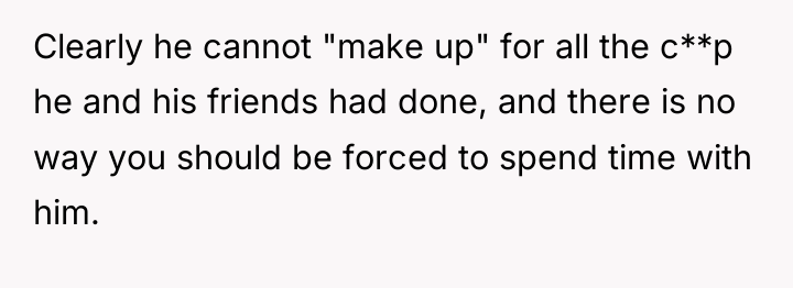 Clearly he cannot "make up" for all the c**p he...