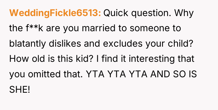 WeddingFickle6513 Quick question. Why the f**k are you married to...