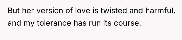 But her version of love is twisted and harmful, and...