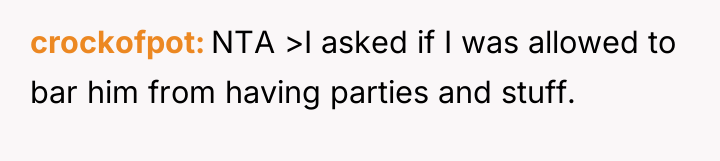 crockofpot NTA >I asked if I was allowed to bar...